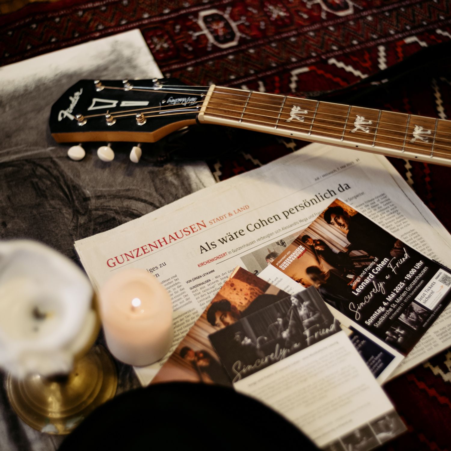 Sincerely, a Friend · Tribute Band Leonard Cohen · Leonard Cohen Cover Band · Alessandro Mega © Spiegelhof Fotografie 